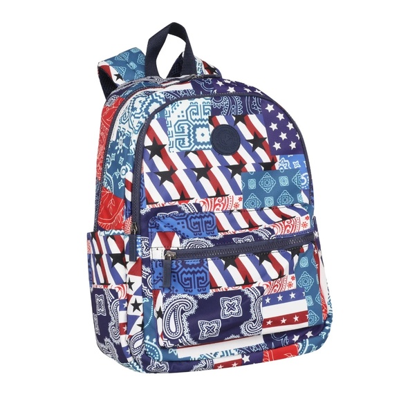 Montana West Starts Stripes Paisley Print Backpack NWT - Picture 3 of 6
